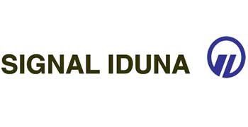 Logo von SIGNAL IDUNA, bestehend aus Schriftzug und stilisiertem Symbol.