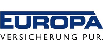 Logo der Europa Versicherung mit dem Slogan "Versicherung pur."