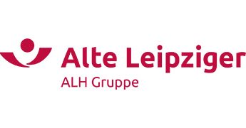 Logo der Alten Leipziger ALH Gruppe in Rot und Weiß.