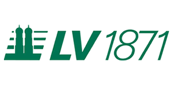 Logo von LV 1871 mit stilisierten Türmen und der Schrift "LV 1871".