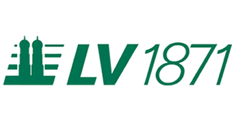 Logo des LV 1871 mit grüner Schrift und Türmen im Hintergrund.