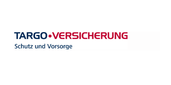 Logo der TARGO Versicherung mit dem Slogan „Schutz und Vorsorge“.
