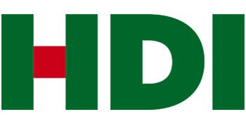 Logo der HDI, bestehend aus grünen Buchstaben mit einem roten Balken.