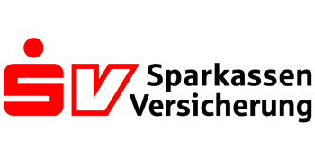 Logo der Sparkassen-Versicherung in rot und schwarz.