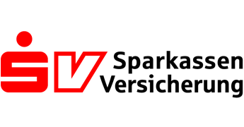 Logo der Sparkassen Versicherung, rote Buchstaben auf weißem Hintergrund.