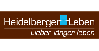 Heidelberger Leben Logo von Heidelberger Leben mit dem Slogan "Lieber länger leben" in brauner Schrift.