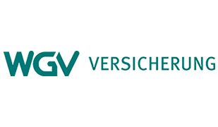 Logo der WGV Versicherung in Türkis und Schwarz.