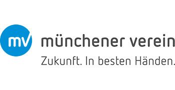 Logo des Münchener Vereins mit dem Slogan „Zukunft. In besten Händen.“