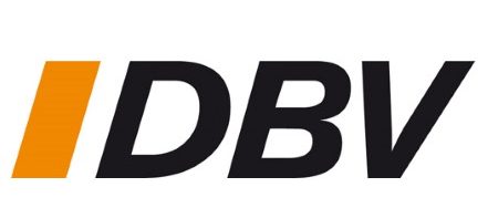 Logo des Deutschen Bauernverbands (DBV) in Schwarz und Orange.