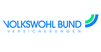Logo des Volkswohl Bund Versicherungen in blau und grün.